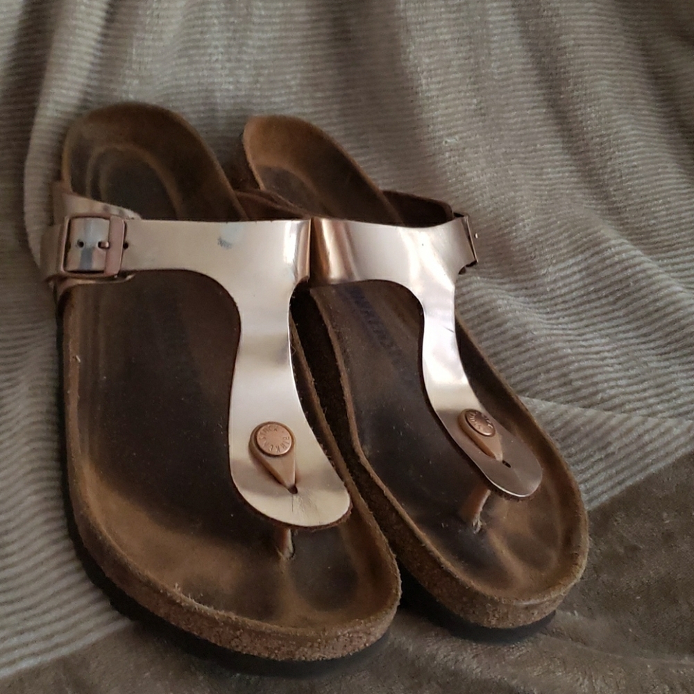 Birkenstock Gizeh Metallic Copper